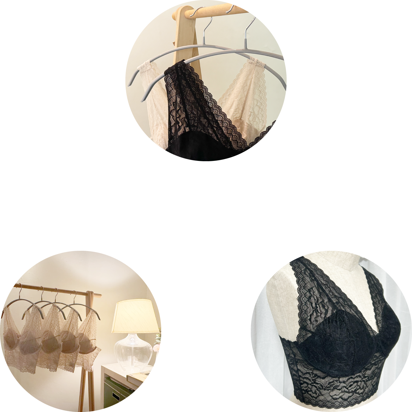 ノンワイヤーブラ・リラックスブラ【黒】/ノンワイヤーブラ・リラックスブラ【ベージュ/白】